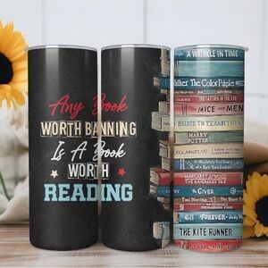 National Banned Book Week 20 Ounce Skinny Straight Tumbler